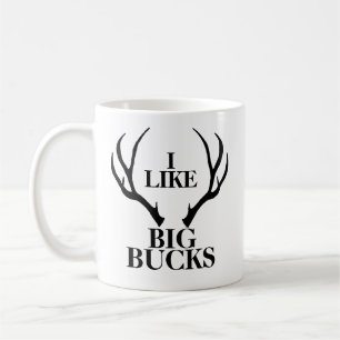Caneca De Café Grande Buck Engraçado Caçando Café Mug