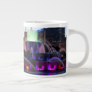 Caneca De Café Grande Buckingham Fountain Lit À Noite