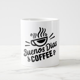 Caneca De Café Grande Buenos Dias Caffee Mug