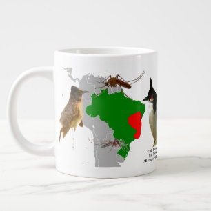 Caneca De Café Grande Bulbulbos de bruxos vermelhos no Brasil por RoseWr