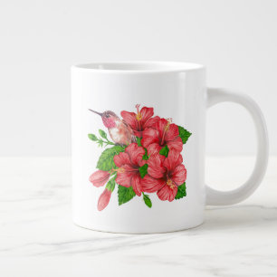 Caneca De Café Grande Buquê tropical