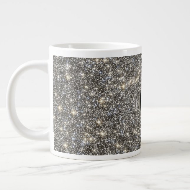 Caneca De Café Grande Buraco Negro Supermassivo No Meio De Uma Galáxia. (Esquerda)