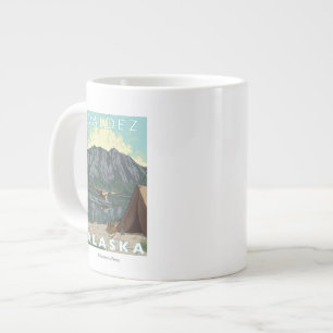 Caneca De Café Grande Bush Plane & Fisheries - Valdez, Alasca