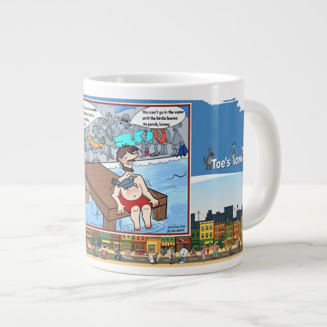 Caneca De Café Grande Buxatony Bob | Humor Satírico (Frente Esquerda)