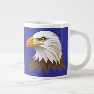 Caneca De Café Grande Cabeça de águia americana