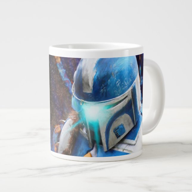 Caneca De Café Grande Caçador de recompensas galácticas (Frente Esquerda)