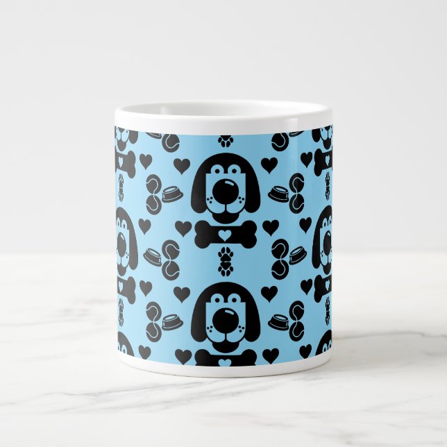 Caneca De Café Grande Cachorro Considerado Padrão (Frente)