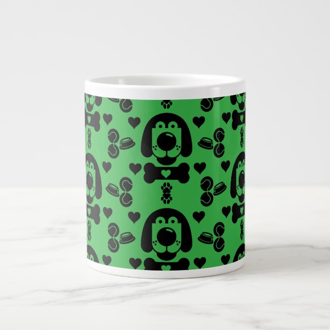Caneca De Café Grande Cachorro Considerado Padrão (Frente)
