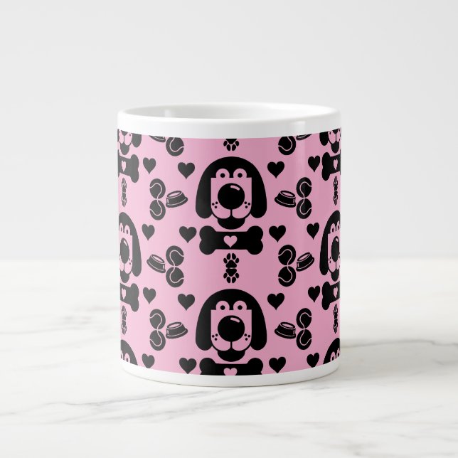 Caneca De Café Grande Cachorro Considerado Padrão (Frente)