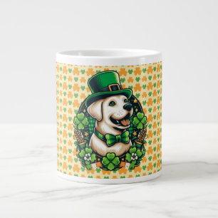 Caneca De Café Grande Cachorro Justo do Dia de São Patrício