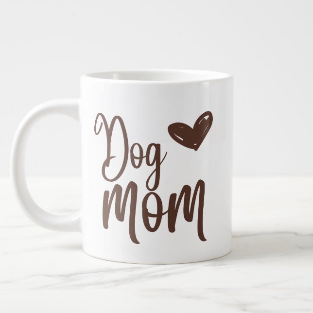 Caneca De Café Grande Cachorro Mãe (Esquerda)
