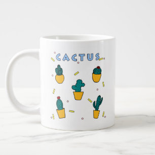 Caneca De Café Grande Cacto
