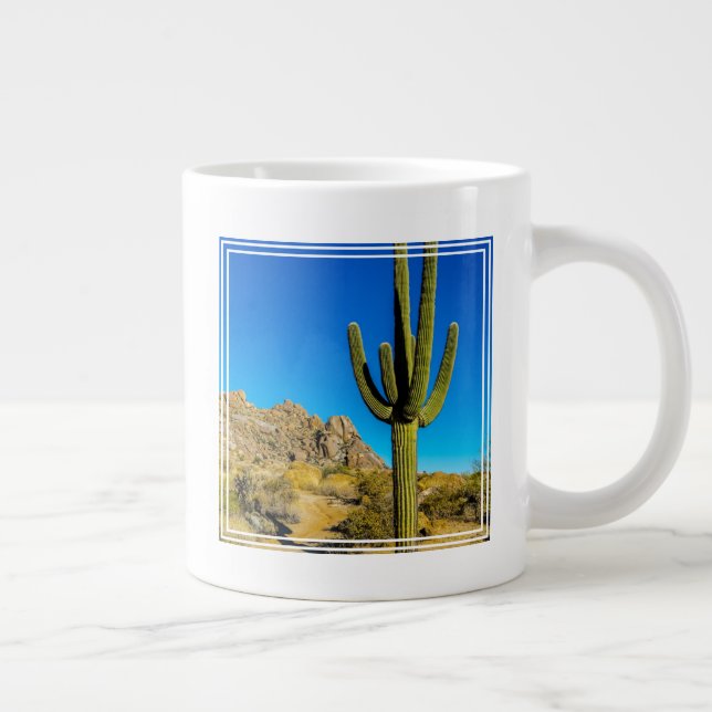Caneca De Café Grande Cactus em pé (Direita)