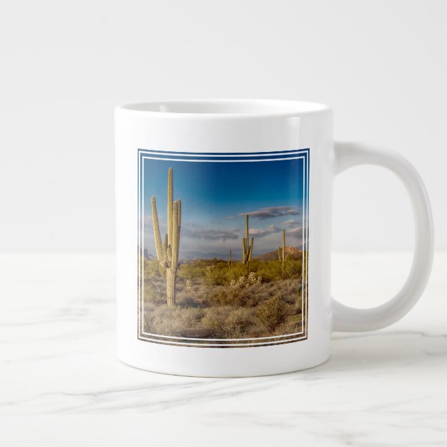 Caneca De Café Grande Cactus Sunset em Arizona (Direita)