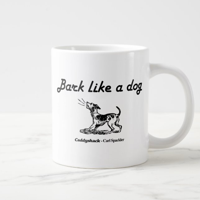 Caneca De Café Grande Caddyshack | Latido Como Um Cachorro! (Direita)