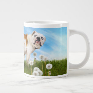 Caneca De Café Grande Cães com Dandelion