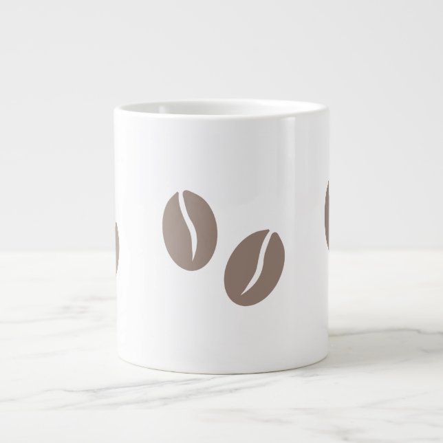 Caneca De Café Grande Café Beans Duo Art (Frente)