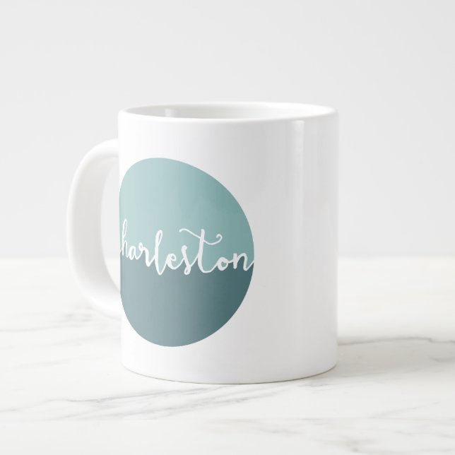 Caneca De Café Grande Café Branco Mug 20 oz Coffee Mug (Frente Esquerda)