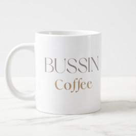 Caneca De Café Grande Café Bussin, Presente Engraçado para Amantes de Ca
