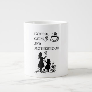 Caneca De Café Grande Café Calm Maternidade Silhouchet Art