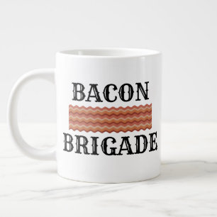 Caneca De Café Grande Café da Manhã Engraçado Bacon
