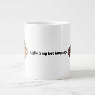 Caneca De Café Grande Café É Minha Linguagem do Amor
