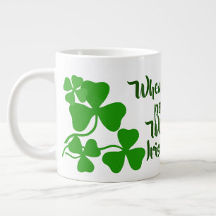 Caneca De Café Grande Café irlandês/copo perfeito 22 irlandeses shamrock