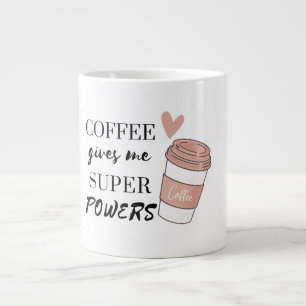 Caneca De Café Grande Café me dá super poderes