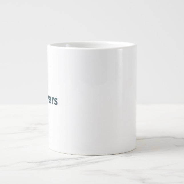 Caneca De Café Grande Café Mug - Branco (Frente)