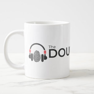 Caneca De Café Grande Café Mug - Podcast de loop duplo