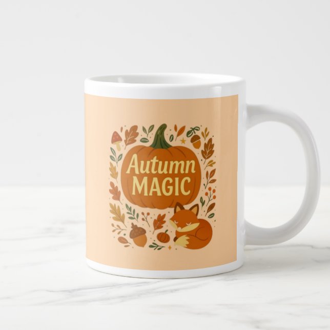 Caneca De Café Grande Cair Deixa Cozy Autumn Coffee Mug (Direita)