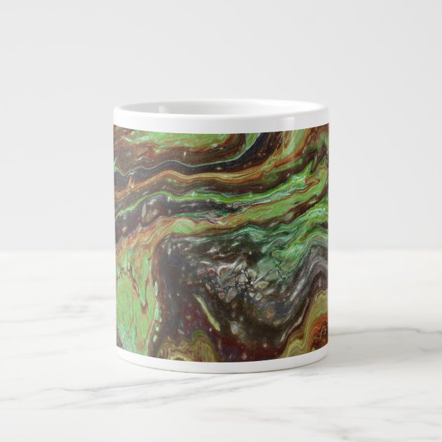 Caneca De Café Grande Caldonia 1 Abstrato Mug (Frente)