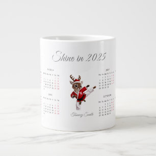 Caneca De Café Grande Calendário Personalizado 2025
