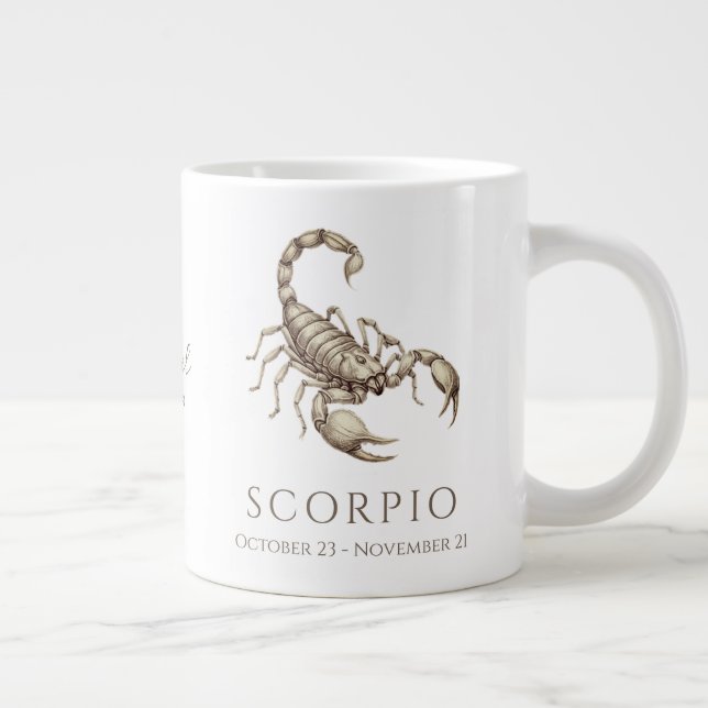 Caneca De Café Grande Cálice Personalizado com Nome e Data de Nascimento (Direita)
