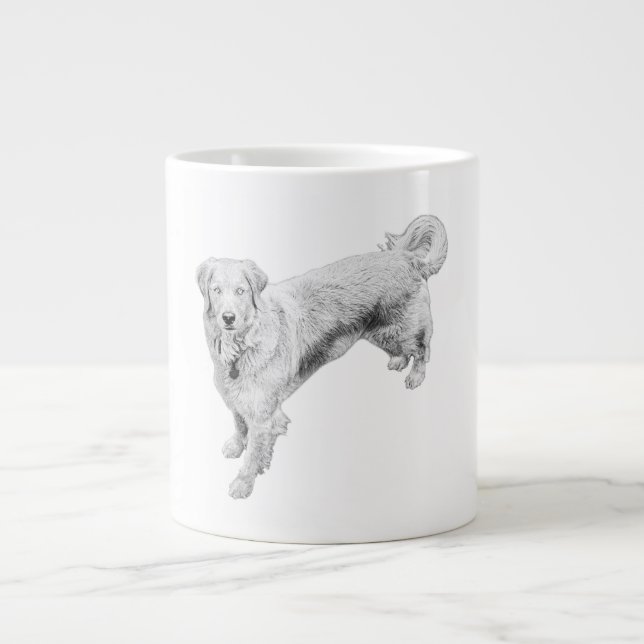 Caneca De Café Grande Calma do Autumn Guardian (Frente)