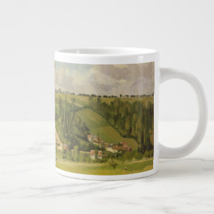 Caneca De Café Grande Camille Pissarro Paysage aux Patis, Pointoise