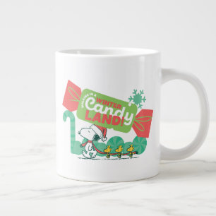 Caneca De Café Grande Caminhando Em Uma Terra De Bolinhos De Inverno!