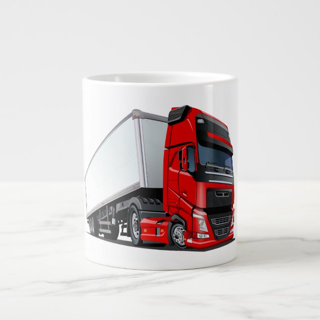 Caneca De Café Grande Caminhão de animação (Frente)