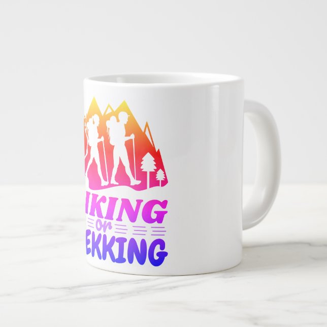 Caneca De Café Grande Caminho ou Trekking (Frente Esquerda)