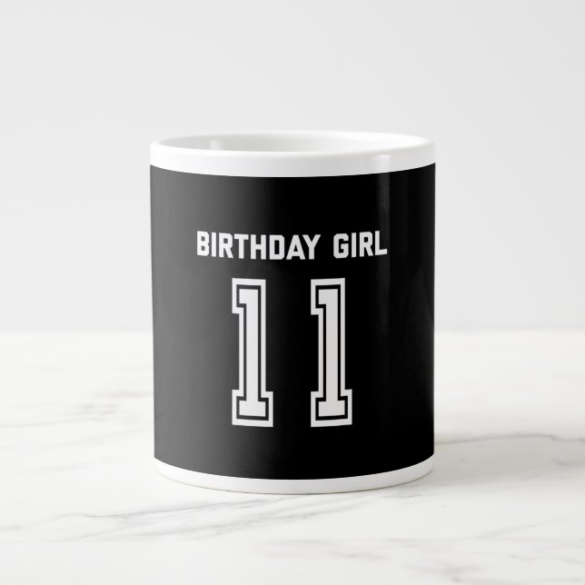 Caneca De Café Grande Camisa De Aniversário De 11 com Presente De 11 Ano (Frente)