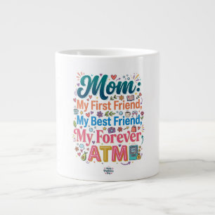 Caneca De Café Grande Camisa Divertida para Mãe Piada de ATM para Sempre