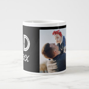 Caneca De Café Grande Camisa-T básica de Dia de os pais personalizado