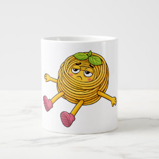 Caneca De Café Grande Camiseta de Massa Polo Deitada Cansada e Drenada