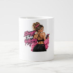 Caneca De Café Grande Camiseta de Treino de Academia Motivação Fitness M