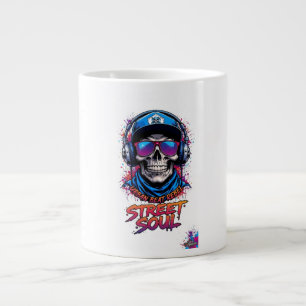 Caneca De Café Grande Camiseta gráfica de manga longa feminina ADOM "Str
