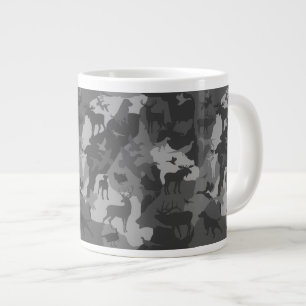 Caneca De Café Grande Cammo/camoflauge/veado/alce/alce/alce/cão caçador