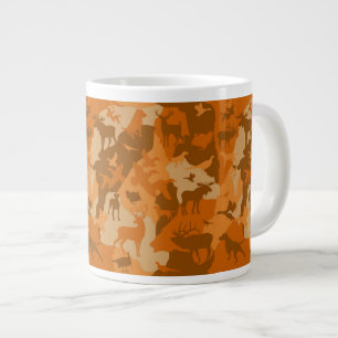 Caneca De Café Grande Cammo de outono/camoflauge/veado/alce/alce/alce/cã