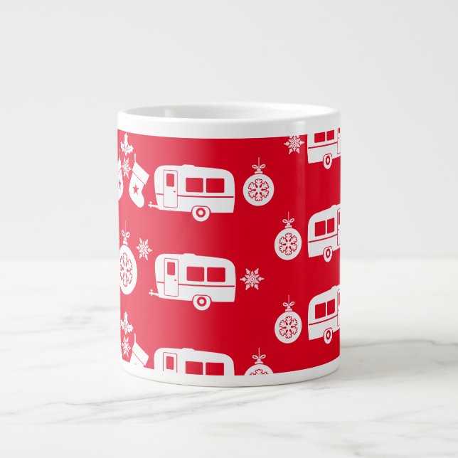 Caneca De Café Grande Campanha Feliz de Natal Caravan (Frente)