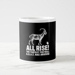 Caneca De Café Grande Campeão da Liga Fantasy Futebol Goat Gift