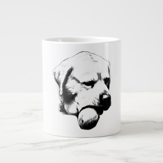 Caneca De Café Grande Campeão de Trazer-Ti-Trás (Frente)